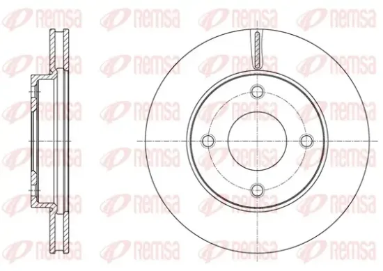 Bremsscheibe Vorderachse REMSA 61716.10 Bild Bremsscheibe Vorderachse REMSA 61716.10