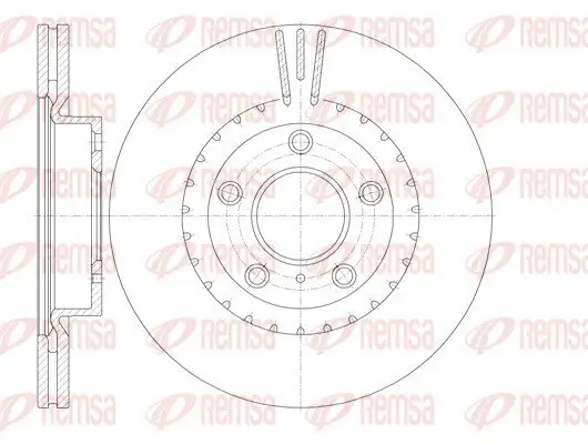 Bremsscheibe Vorderachse REMSA 61722.10