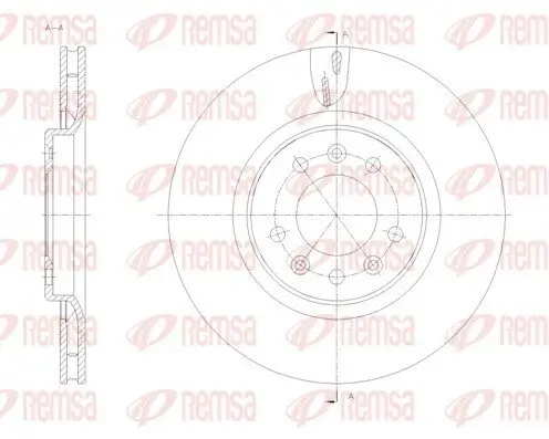 Bremsscheibe Hinterachse REMSA 61776.10