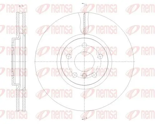 Bremsscheibe Vorderachse REMSA 61789.10 Bild Bremsscheibe Vorderachse REMSA 61789.10