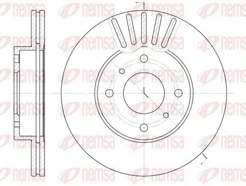 Bremsscheibe Vorderachse REMSA 6179.10