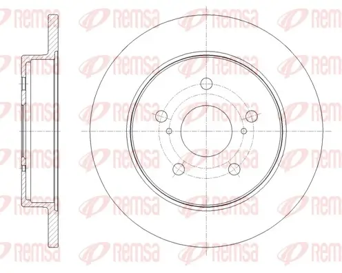Bremsscheibe Hinterachse REMSA 61795.00
