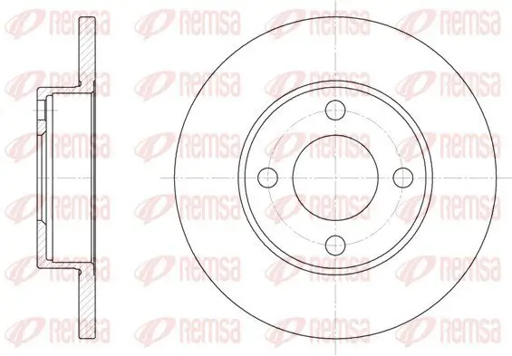 Bremsscheibe REMSA 6181.00