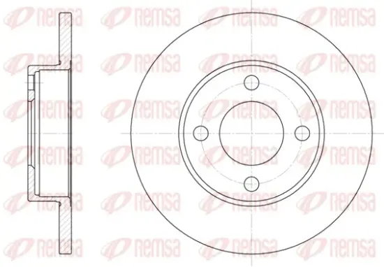 Bremsscheibe Vorderachse REMSA 6181.00 Bild Bremsscheibe Vorderachse REMSA 6181.00