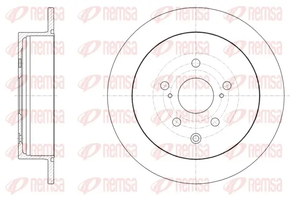 Bremsscheibe Hinterachse REMSA 61815.00