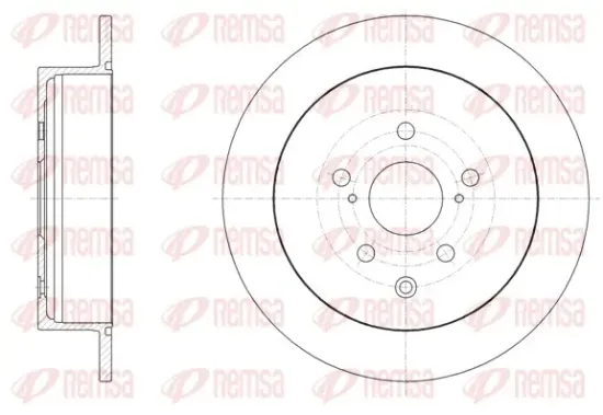 Bremsscheibe Hinterachse REMSA 61815.00 Bild Bremsscheibe Hinterachse REMSA 61815.00