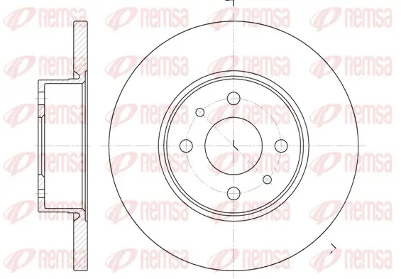 Bremsscheibe Vorderachse REMSA 6182.00