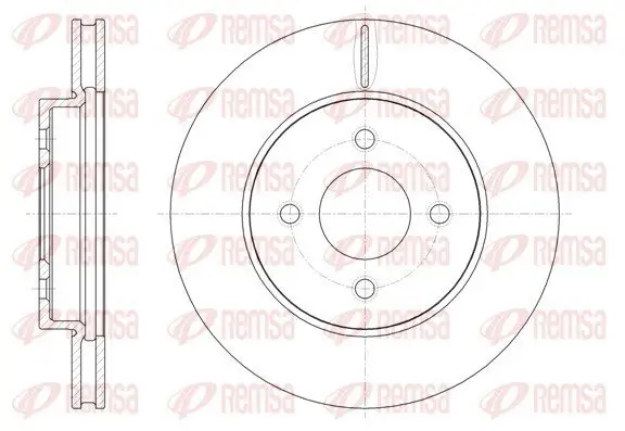 Bremsscheibe Vorderachse REMSA 61850.10