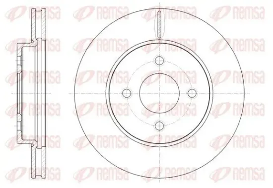 Bremsscheibe Vorderachse REMSA 61850.10 Bild Bremsscheibe Vorderachse REMSA 61850.10
