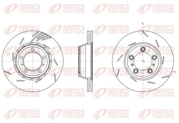 Bremsscheibe Hinterachse rechts REMSA 61861.10