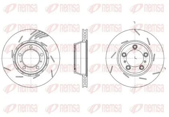 Bremsscheibe Hinterachse rechts REMSA 61861.10 Bild Bremsscheibe Hinterachse rechts REMSA 61861.10