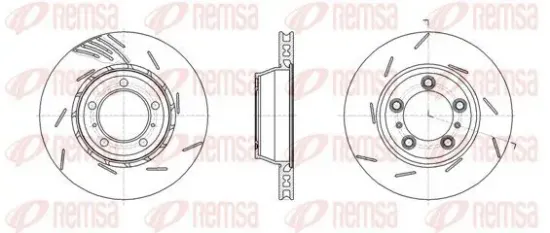 Bremsscheibe Hinterachse links REMSA 61861.11 Bild Bremsscheibe Hinterachse links REMSA 61861.11