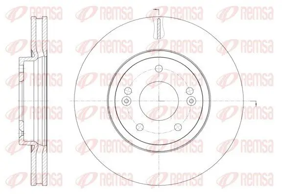 Bremsscheibe Vorderachse REMSA 61885.10