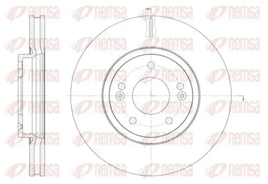 Bremsscheibe Vorderachse REMSA 61885.10 Bild Bremsscheibe Vorderachse REMSA 61885.10