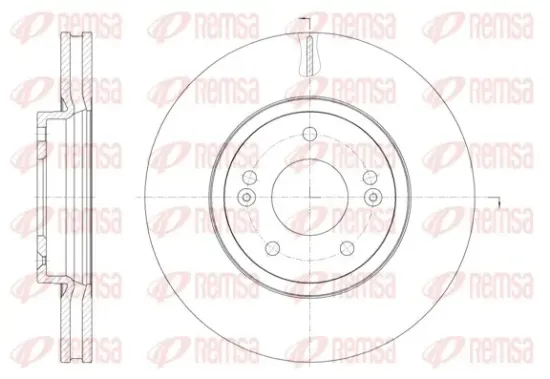 Bremsscheibe Vorderachse REMSA 61885.10 Bild Bremsscheibe Vorderachse REMSA 61885.10