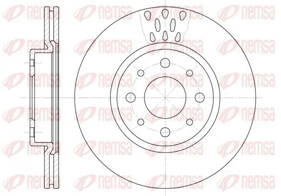 Bremsscheibe Vorderachse REMSA 6189.10