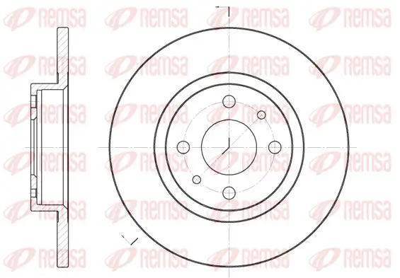 Bremsscheibe Vorderachse REMSA 6191.00