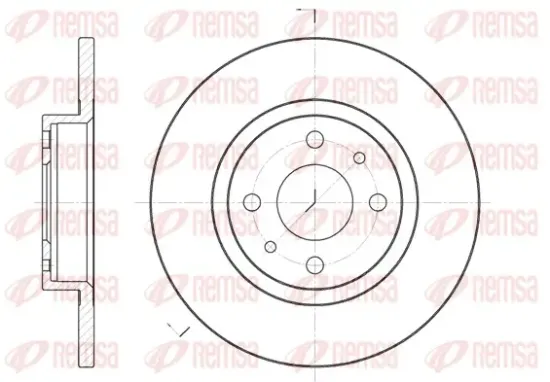 Bremsscheibe Vorderachse REMSA 6191.00 Bild Bremsscheibe Vorderachse REMSA 6191.00