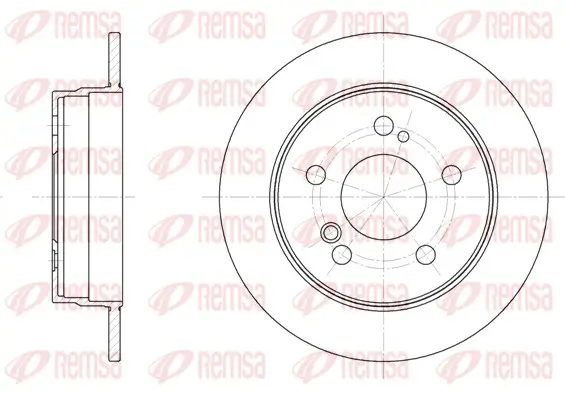 Bremsscheibe Hinterachse REMSA 6194.00