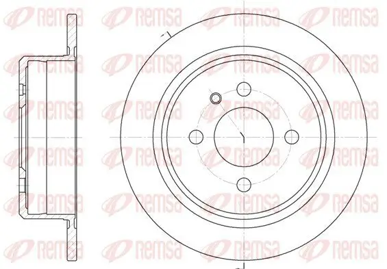 Bremsscheibe Hinterachse REMSA 6197.00