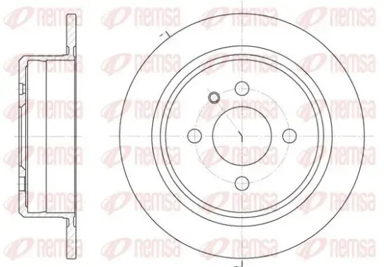 Bremsscheibe Hinterachse REMSA 6197.00 Bild Bremsscheibe Hinterachse REMSA 6197.00