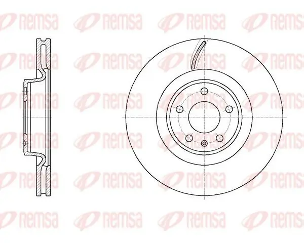 Bremsscheibe Vorderachse REMSA 61970.10