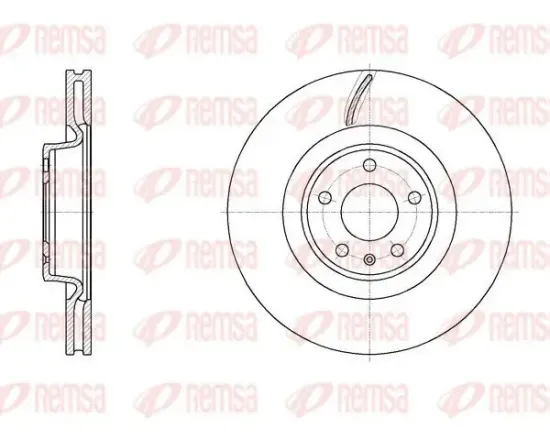 Bremsscheibe Vorderachse REMSA 61970.10 Bild Bremsscheibe Vorderachse REMSA 61970.10