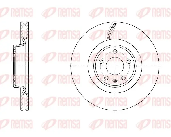 Bremsscheibe Vorderachse REMSA 61970.10