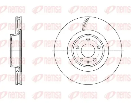 Bremsscheibe Vorderachse REMSA 61970.10 Bild Bremsscheibe Vorderachse REMSA 61970.10