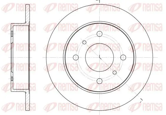 Bremsscheibe REMSA 6200.00
