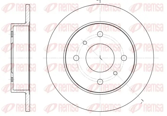 Bremsscheibe Hinterachse REMSA 6200.00