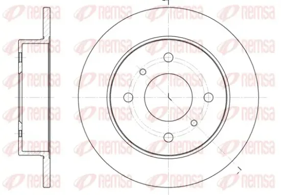 Bremsscheibe Hinterachse REMSA 6200.00 Bild Bremsscheibe Hinterachse REMSA 6200.00