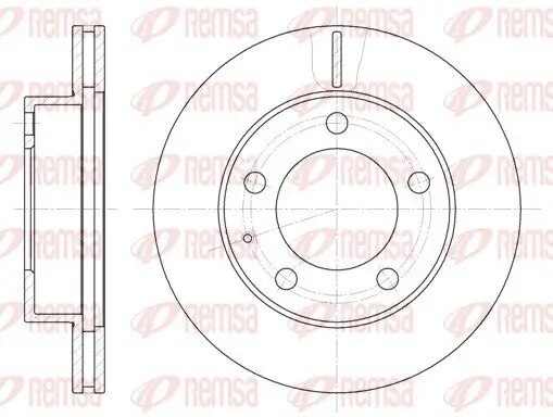 Bremsscheibe Vorderachse REMSA 6203.10