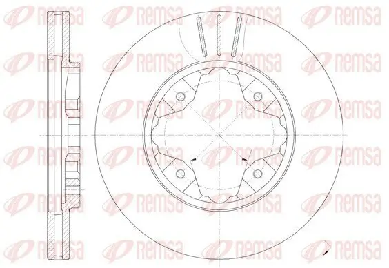 Bremsscheibe REMSA 6205.10