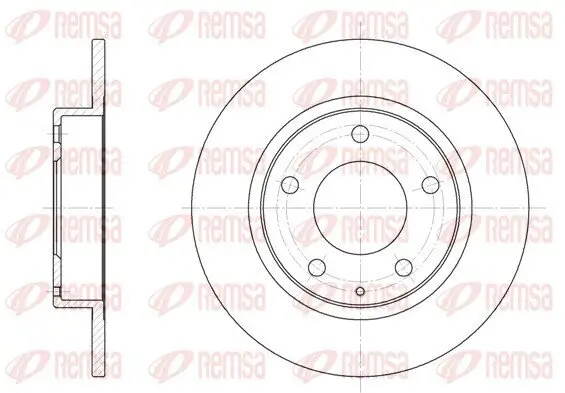 Bremsscheibe Hinterachse REMSA 6206.00