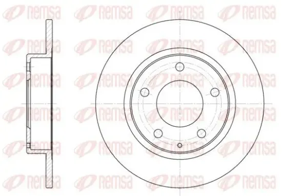 Bremsscheibe Hinterachse REMSA 6206.00 Bild Bremsscheibe Hinterachse REMSA 6206.00