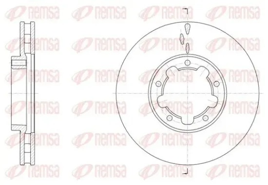 Bremsscheibe Vorderachse REMSA 62091.10 Bild Bremsscheibe Vorderachse REMSA 62091.10