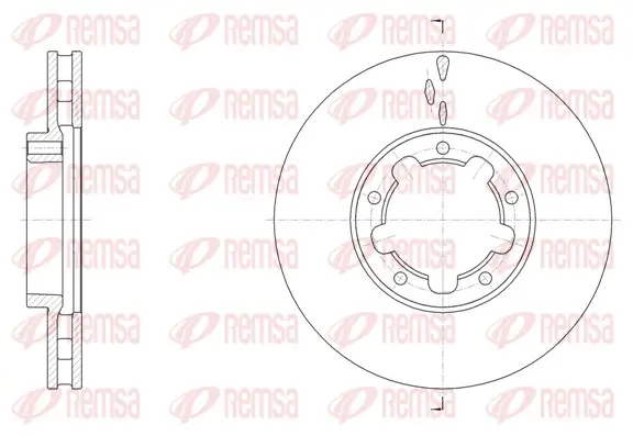 Bremsscheibe Vorderachse REMSA 62091.10