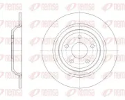 Bremsscheibe Hinterachse REMSA 62095.00