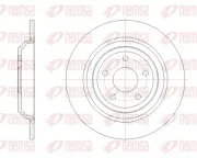 Bremsscheibe Hinterachse REMSA 62095.00