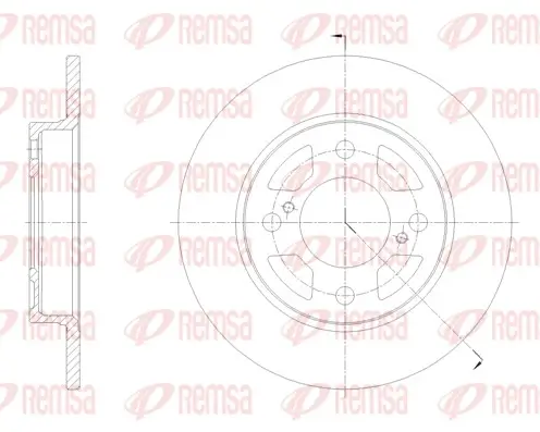 Bremsscheibe Hinterachse REMSA 62099.00