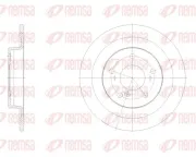 Bremsscheibe Hinterachse REMSA 62100.00