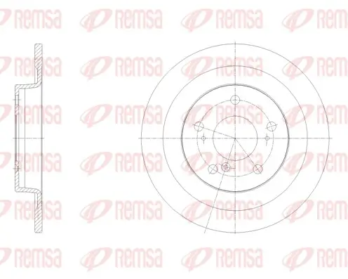 Bremsscheibe Hinterachse REMSA 62100.00 Bild Bremsscheibe Hinterachse REMSA 62100.00