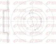 Bremsscheibe Hinterachse REMSA 62101.00