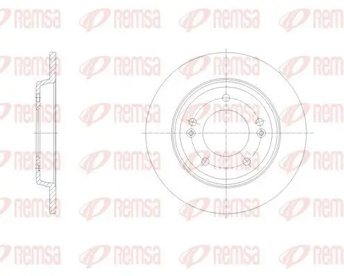 Bremsscheibe Hinterachse REMSA 62102.00 Bild Bremsscheibe Hinterachse REMSA 62102.00