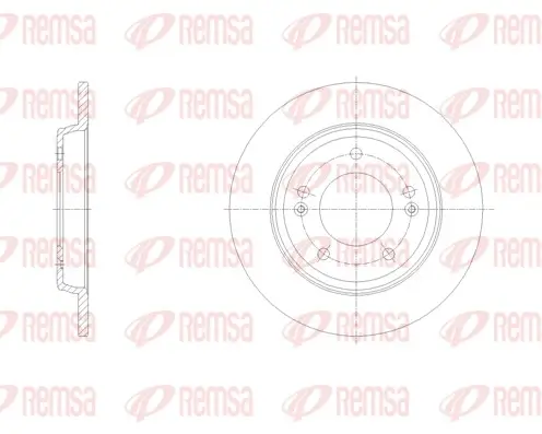 Bremsscheibe Hinterachse REMSA 62102.00