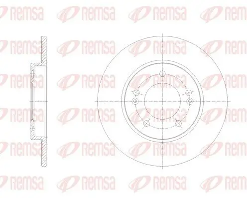 Bremsscheibe Hinterachse REMSA 62103.00 Bild Bremsscheibe Hinterachse REMSA 62103.00