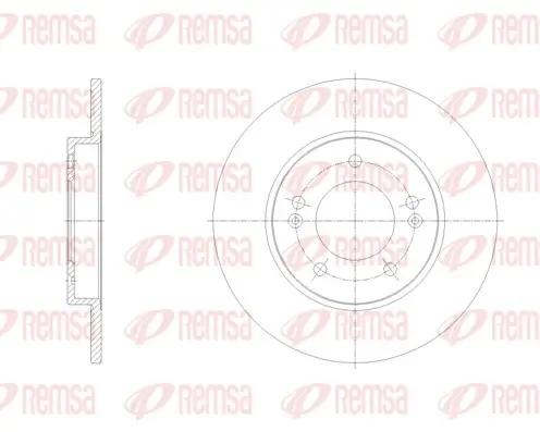 Bremsscheibe Hinterachse REMSA 62103.00