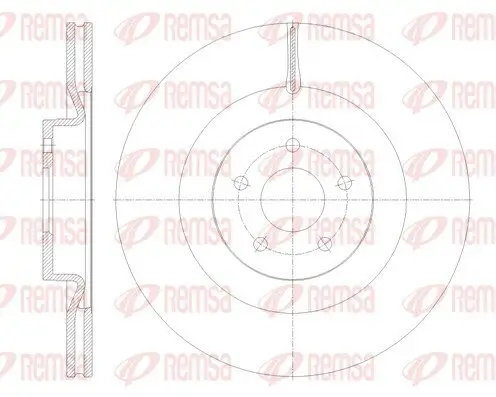 Bremsscheibe Vorderachse REMSA 62114.10 Bild Bremsscheibe Vorderachse REMSA 62114.10