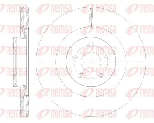 Bremsscheibe Vorderachse REMSA 62114.10
